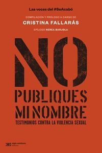 NO PUBLIQUES MI NOMBRE